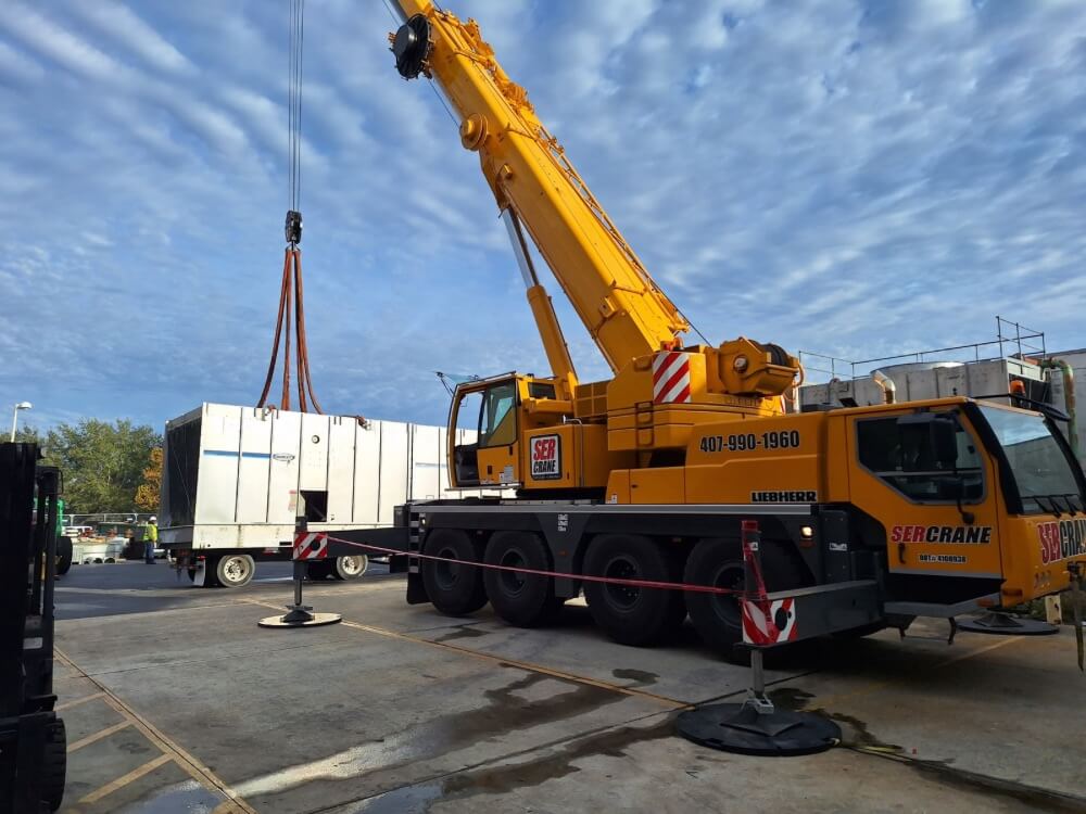 crane liting container