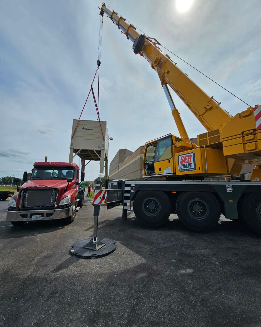 crane lifting container